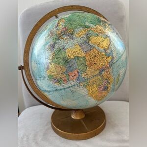 Vintage 12” Replogle World Nation Series globe - between 1959 and 1973